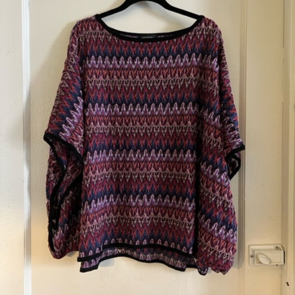 Fun for Layering Karen Kane Knit Draped Top